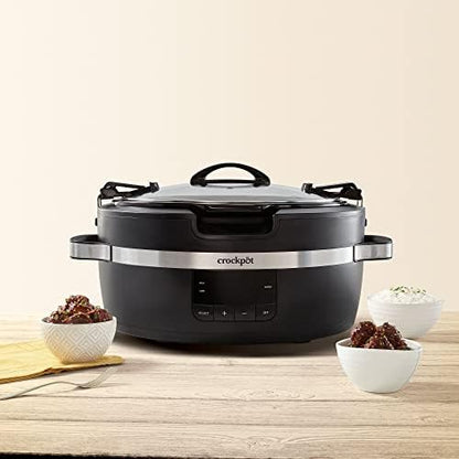 Thermoshield 6 Quart Slow Cooker with Carry Handles - Curated Catalog E5