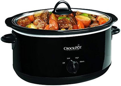 8 Quart Manual Slow Cooker – Black - Curated Catalog W7