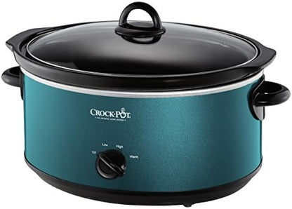 7 Quart Manual Slow Cooker – Turquoise - Curated Catalog W4