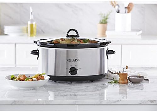 7 Quart Oval Manual Slow Cooker – Stainless Steel - Curated Catalog H7