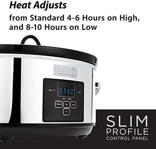 7 Quart Programmable Slow Cooker – Polished Platinum - Curated Catalog U6