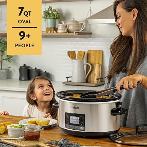7 Quart Portable Programmable Slow Cooker with Timer - Curated Catalog U9