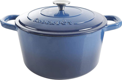 3 Quart Enameled Cast Iron Dutch Oven – Aqua - Curated Catalog E4