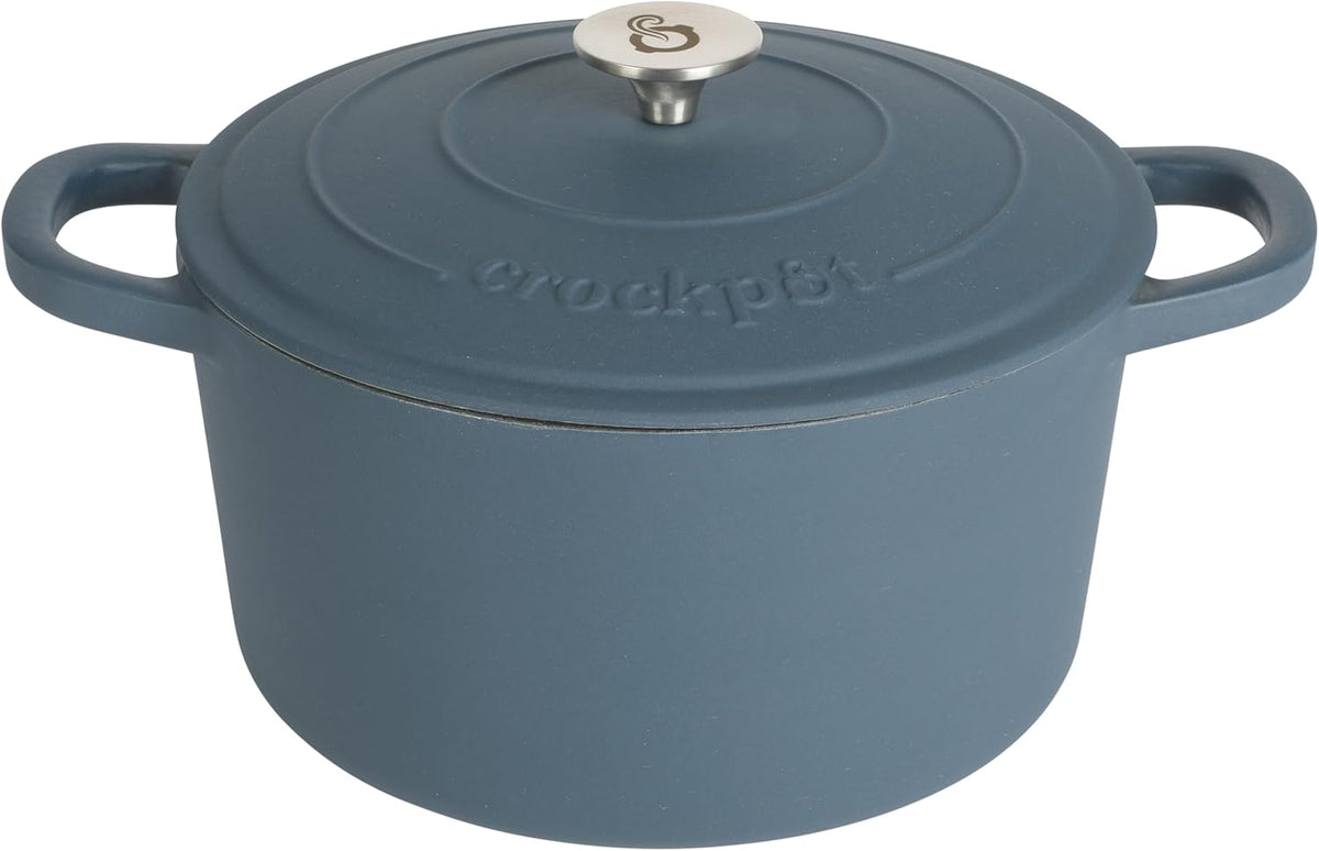 3 Quart Enameled Cast Iron Dutch Oven – Aqua - Curated Catalog E4