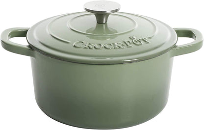 3 Quart Enameled Cast Iron Dutch Oven – Aqua - Curated Catalog E4