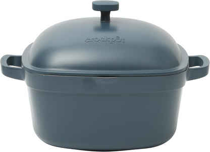 3 Quart Enameled Cast Iron Dutch Oven – Aqua - Curated Catalog E4