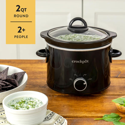 2 Quart Mini Slow Cooker – Classic Compact Cooker - Curated Catalog I4